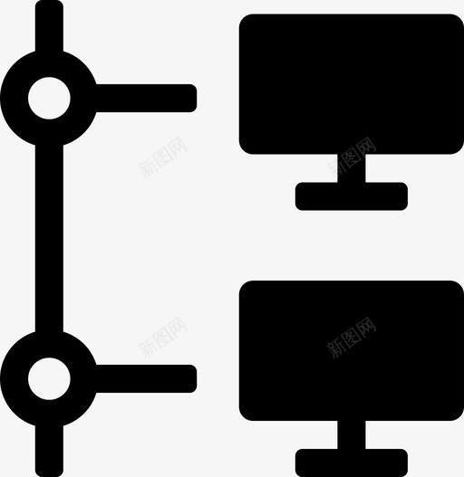 计算机联机设备internet图标svg_新图网 https://ixintu.com internet 传输 屏幕 网络 联机数据填充 计算机联机 设备