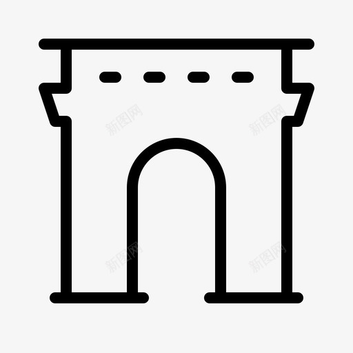 特鲁姆普拱门法国巴黎图标svg_新图网 https://ixintu.com 巴黎 法国 特鲁姆普拱门 这是法国