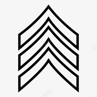 中士陆军符号图标图标