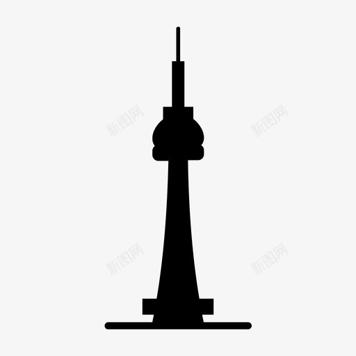 加拿大多伦多大厦图标svg_新图网 https://ixintu.com 加拿大多伦多大厦 多伦多剪影