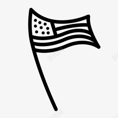 美国国旗示威自由图标图标