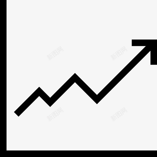 折线图图表财务图标svg_新图网 https://ixintu.com 图表 增长 折线图 收入 网页设计开发字形 财务
