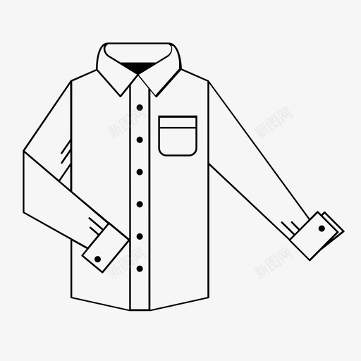 衬衫衣服干洗图标svg_新图网 https://ixintu.com 干洗 洗衣 衣服 衬衫