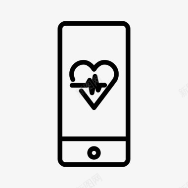 iphone心率有氧运动设备图标图标