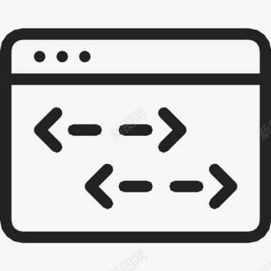 浏览器窗口代码编码图标图标