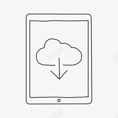 ipad云设备icloud图标图标