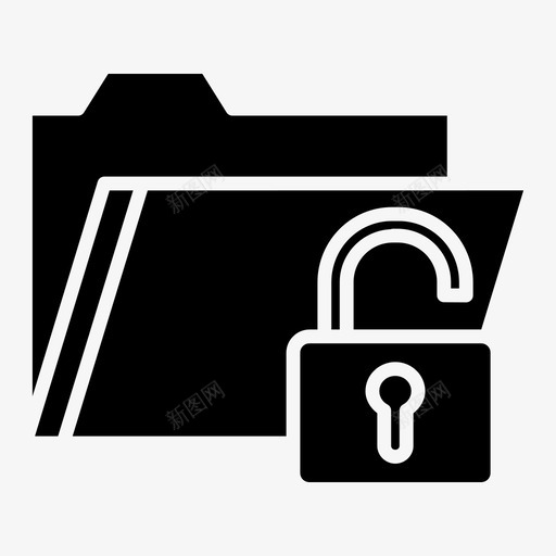 文件文件夹密码图标svg_新图网 https://ixintu.com web web开发卷3 安全 密码 文件 文件夹 解锁