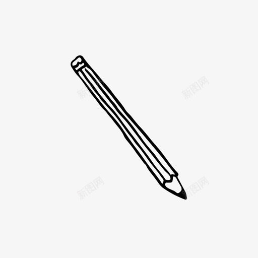 铅笔画插图图标svg_新图网 https://ixintu.com 写字 插图 画 铅笔