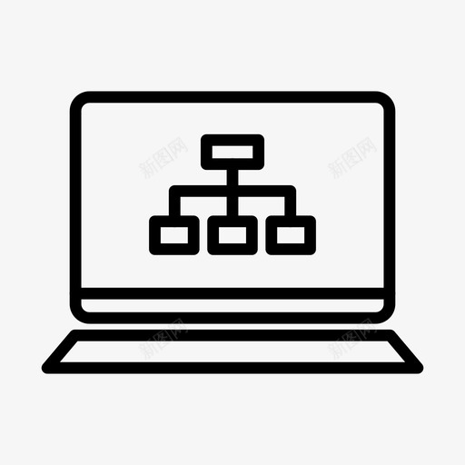 笔记本网站地图图表设备图标svg_新图网 https://ixintu.com 图表 屏幕 笔记本网站地图 设备