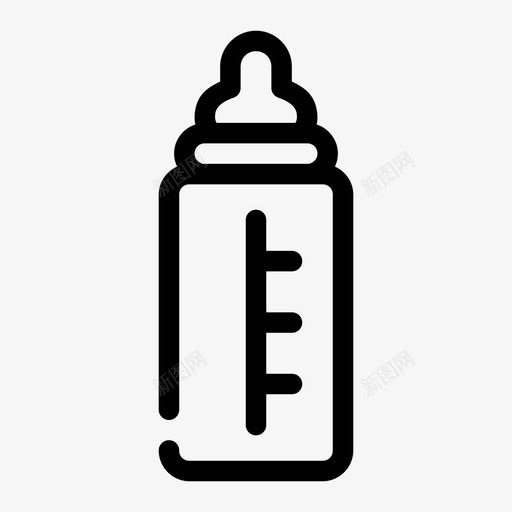 婴儿奶瓶饮料奶瓶图标svg_新图网 https://ixintu.com 奶瓶 婴儿奶瓶 饮料