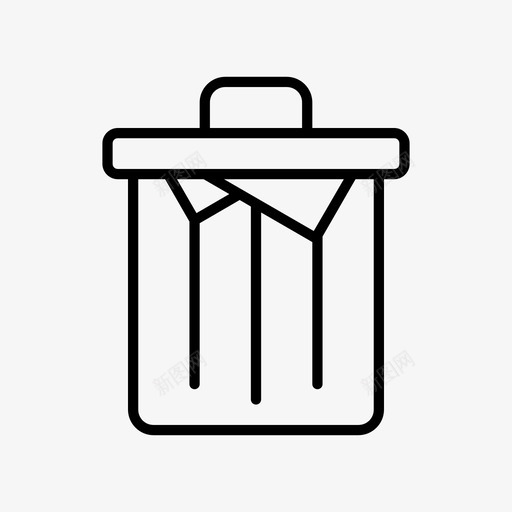 满满的垃圾垃圾垃圾桶图标svg_新图网 https://ixintu.com 垃圾 垃圾桶 满满的垃圾