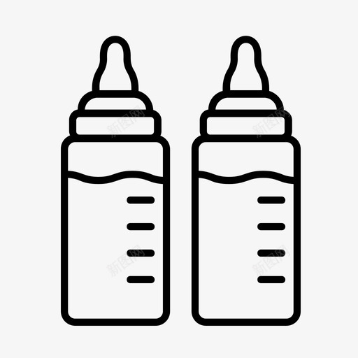 婴儿奶瓶婴儿喂养婴儿淋浴图标svg_新图网 https://ixintu.com 婴儿喂养 婴儿奶瓶 婴儿淋浴 新生儿
