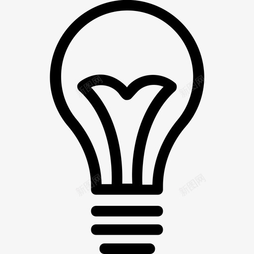 灯泡创意灯光图标svg_新图网 https://ixintu.com 创意 数字营销 灯光 灯具 灯泡