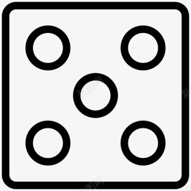 赌场赌博骰子图标图标