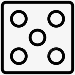 lodo赌场赌博骰子图标高清图片
