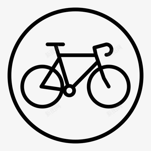自行车山地车图标svg_新图网 https://ixintu.com 山地车 自行车