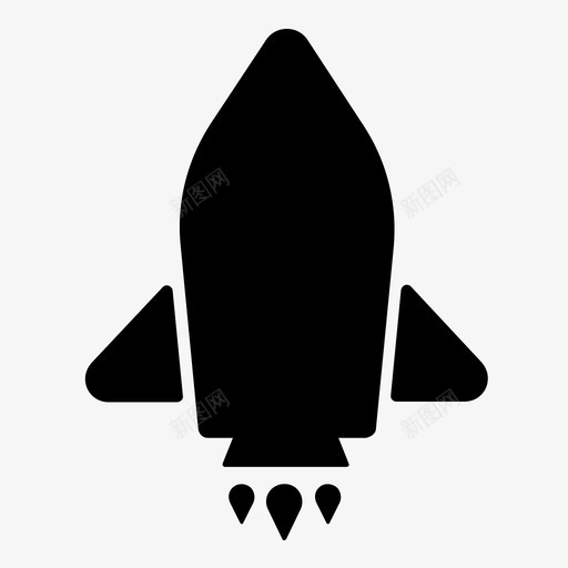 启动发射火箭图标svg_新图网 https://ixintu.com 发射 启动 火箭 飞船