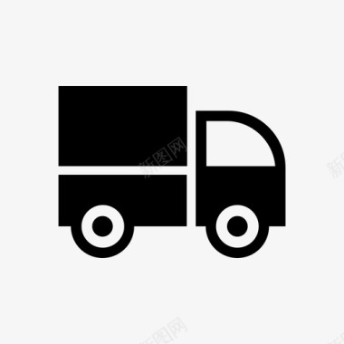 卡车货车送货车图标图标