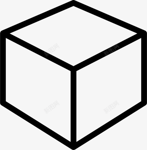 立方体三维长方形图标svg_新图网 https://ixintu.com 三维 方形 移动 立方体 长方形