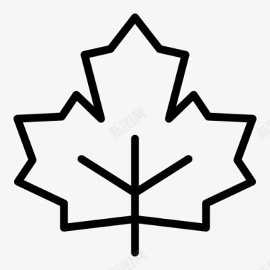 枫叶加拿大绿色图标图标