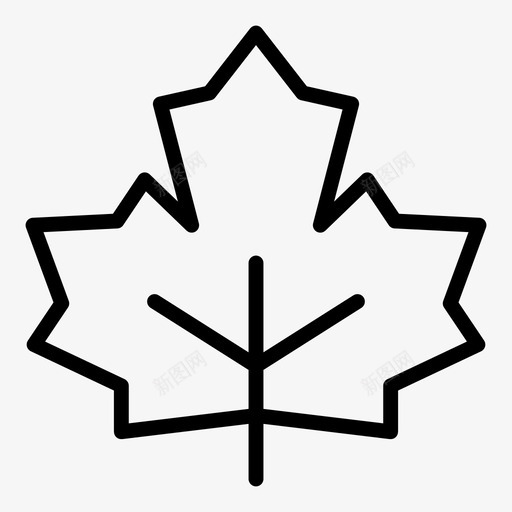 枫叶加拿大绿色图标svg_新图网 https://ixintu.com 加拿大 枫叶 植物 绿色 自然轮廓
