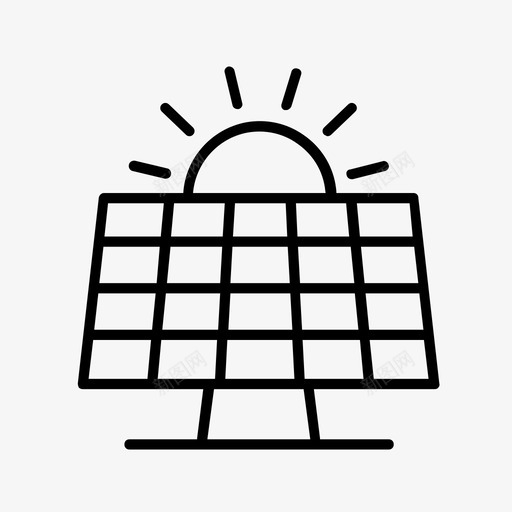 太阳能板绿色能源可再生能源图标svg_新图网 https://ixintu.com 可再生能源 太阳能 太阳能板 绿色能源