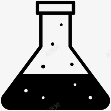 erlenmeyerflask生物学化学图标图标