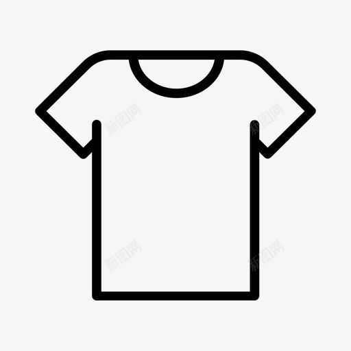 T恤服装男式图标svg_新图网 https://ixintu.com T恤 夏季 服装 杂项二 男式 短袖