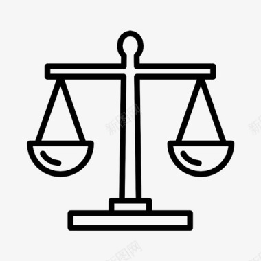 尺度法官正义图标图标