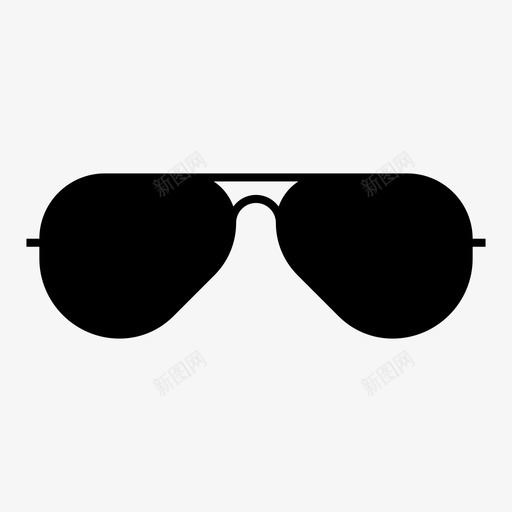 飞行员眼镜眼镜太阳镜图标svg_新图网 https://ixintu.com 太阳镜 眼镜 飞行员眼镜