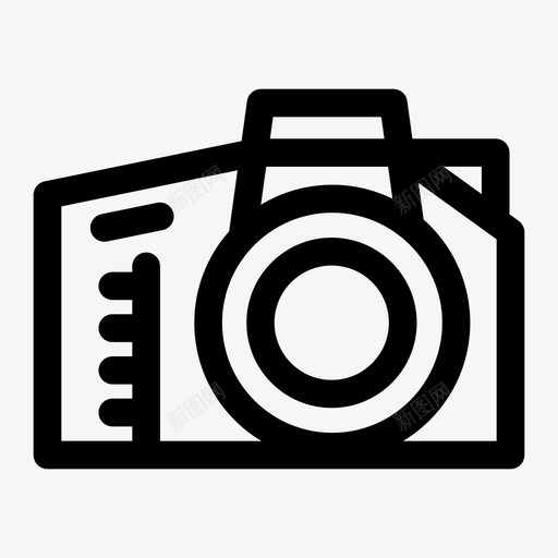 相机佳能单反图标svg_新图网 https://ixintu.com 7d eos 佳能 单反 相机 相机和镜头