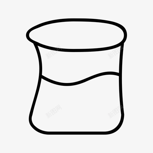 烧杯化学玻璃器皿图标svg_新图网 https://ixintu.com 化学 实验室 烧杯 玻璃器皿 科学