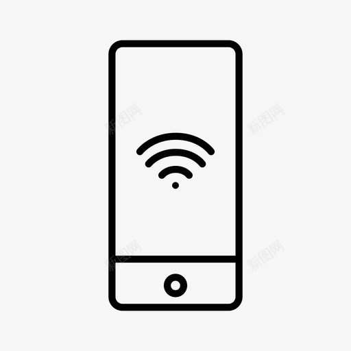 iphonewifi设备免费wifi图标svg_新图网 https://ixintu.com iphonewifi 免费wifi 屏幕 设备