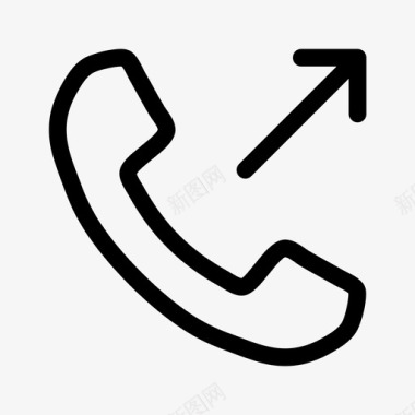 拨出电话通讯电话图标图标