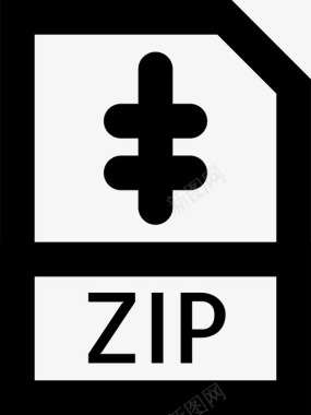 zip文件文档扩展名图标图标