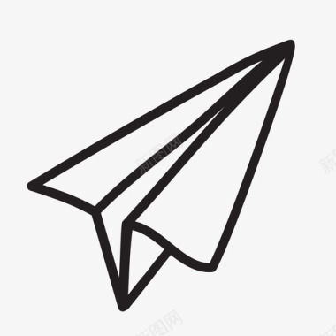 纸飞机信件信息图标图标