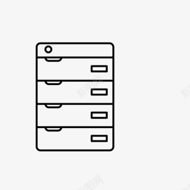 文件柜档案室文件存放室图标图标