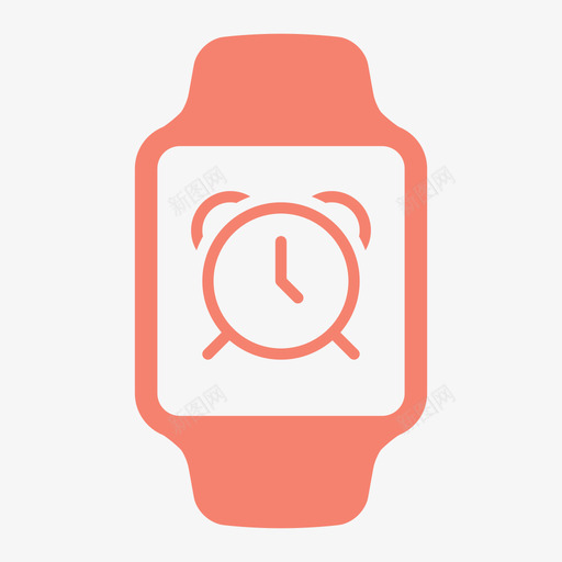 闹钟苹果手表智能手表图标svg_新图网 https://ixintu.com 时间 智能手表 苹果手表 闹钟