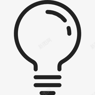 灯泡想法创新图标图标
