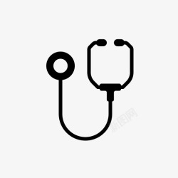 医用诊断试剂盒听诊器诊断医生图标高清图片