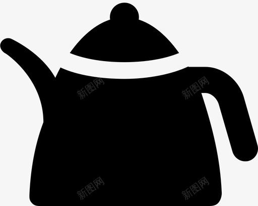 咖啡壶热咖啡食物图标svg_新图网 https://ixintu.com 咖啡壶 热咖啡 食物
