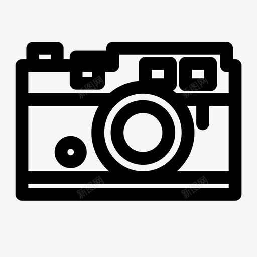相机模拟徕卡图标svg_新图网 https://ixintu.com 复古 徕卡 模拟 相机 相机和镜头