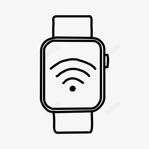 applewatch无线信号applewatch设备图标svg_新图网 https://ixintu.com applewatch applewatch无线信号 wifi 屏幕 手绘 设备