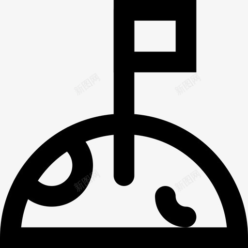 月旗天文学太空图标svg_新图网 https://ixintu.com 史密森太空2md大纲 天文学 太空 月旗