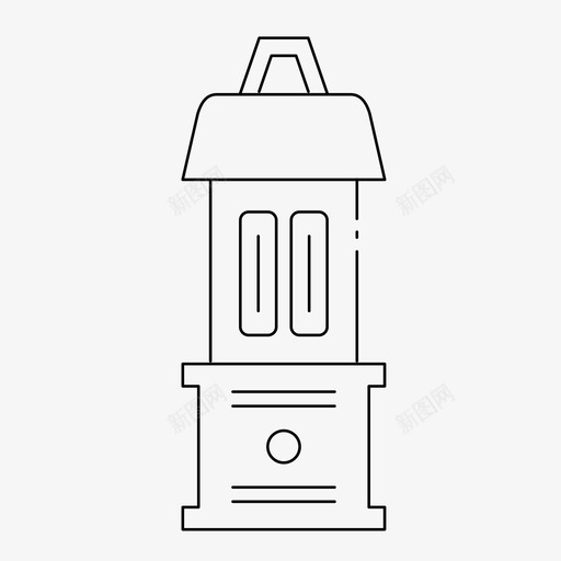 灯笼野营远足图标svg_新图网 https://ixintu.com 户外 户外娱乐 灯 灯笼 远足 野营