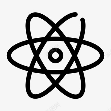 原子化学几何学图标图标