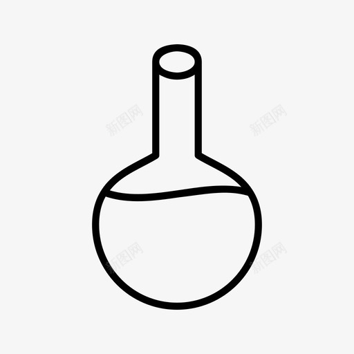 圆底烧瓶生物学实验图标svg_新图网 https://ixintu.com 圆底烧瓶 实验 玻璃器皿 生物学 科学