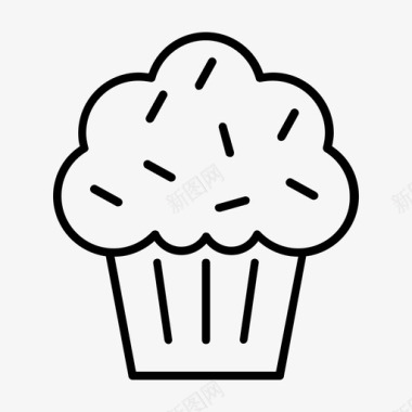 纸杯蛋糕蛋糕杯子蛋糕图标图标
