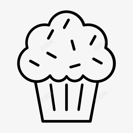 纸杯蛋糕蛋糕杯子蛋糕图标svg_新图网 https://ixintu.com 分割 杯子蛋糕 糖 纸杯蛋糕 蛋糕 食物
