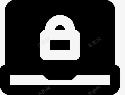 笔记本电脑加密保护安全图标svg_新图网 https://ixintu.com smashicons安全mdsolid 保护 安全 笔记本电脑加密
